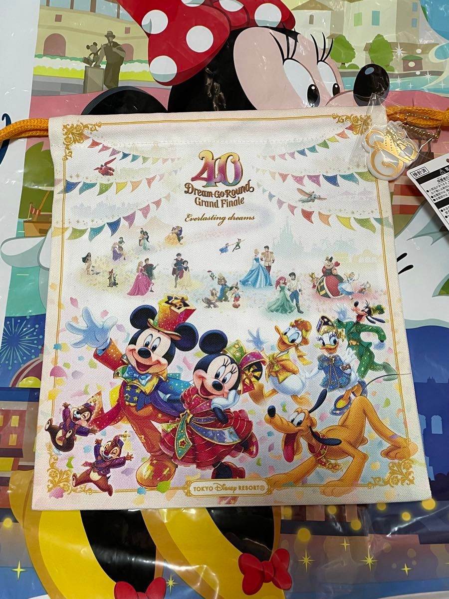 東京ディズニーランド　40周年　グランドフィナーレ　巾着