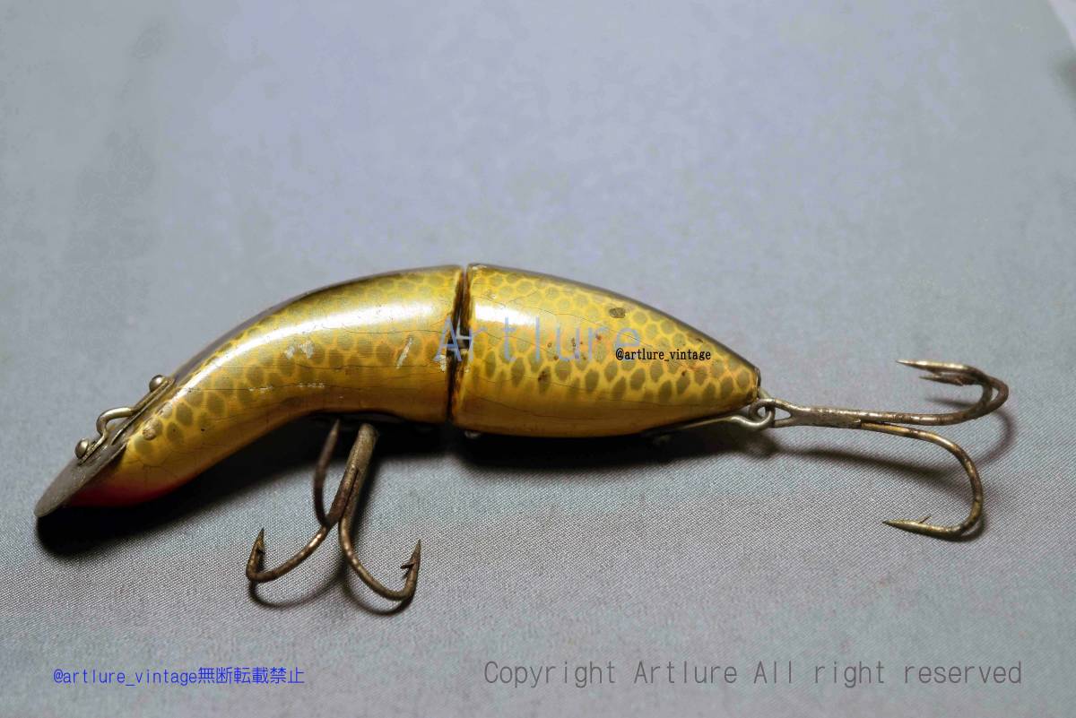 9100円 VINTAGE WOODEN LURE HEDDON BABY GAME FISHER #5400 9100円 VINTAGE WOODEN LURE HEDDON BABY GAME FISHER #5400