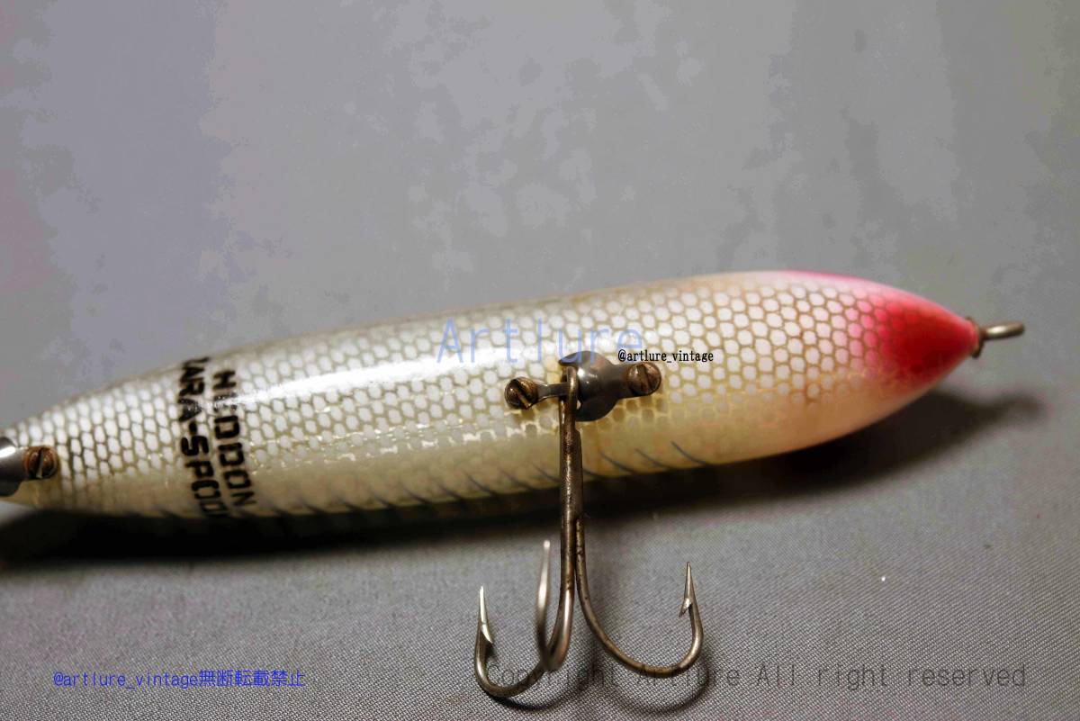 超希少ヘコミ金目 VINTAGE LURE HEDDON ZARASPOOK 縦割り1949 超希少ヘコミ金目 VINTAGE LURE HEDDON ZARASPOOK 縦割り1949