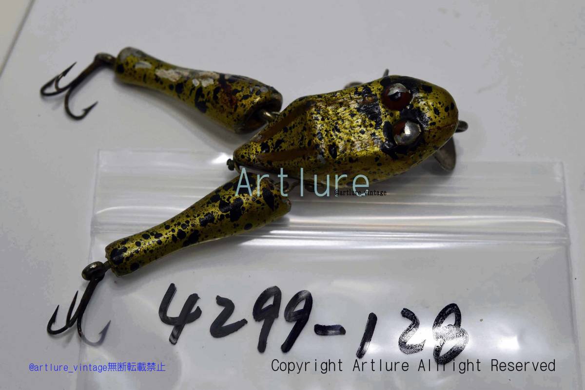 オールド珍品希少面白ルアー VINTAGE LURE POW POW WATTAFROG オールド珍品希少面白ルアー VINTAGE LURE POW POW WATTAFROG