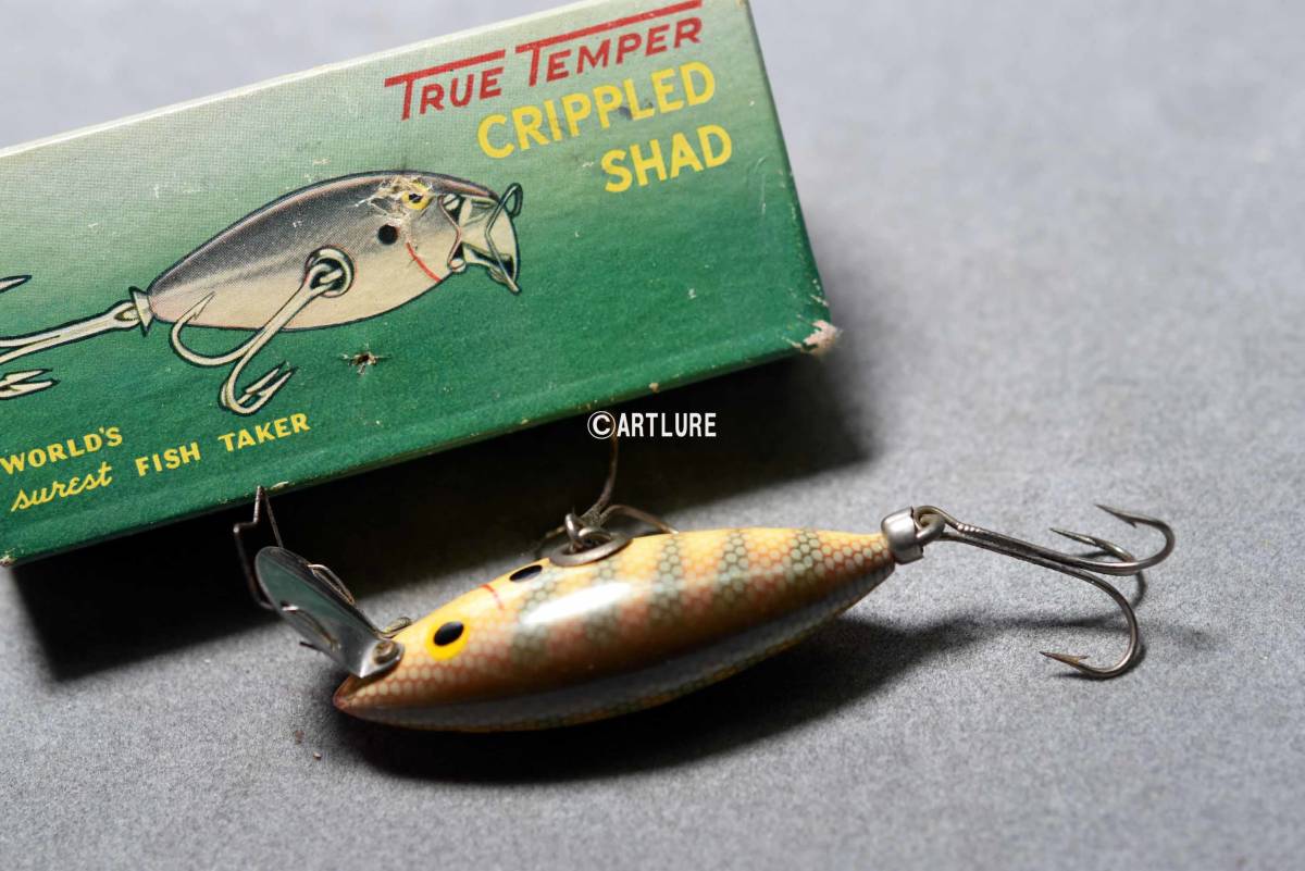 オールド珍品希少面白ルアー CREPPLED SHAD 202 PERCH by オールド珍品希少面白ルアー CREPPLED SHAD 202 PERCH by