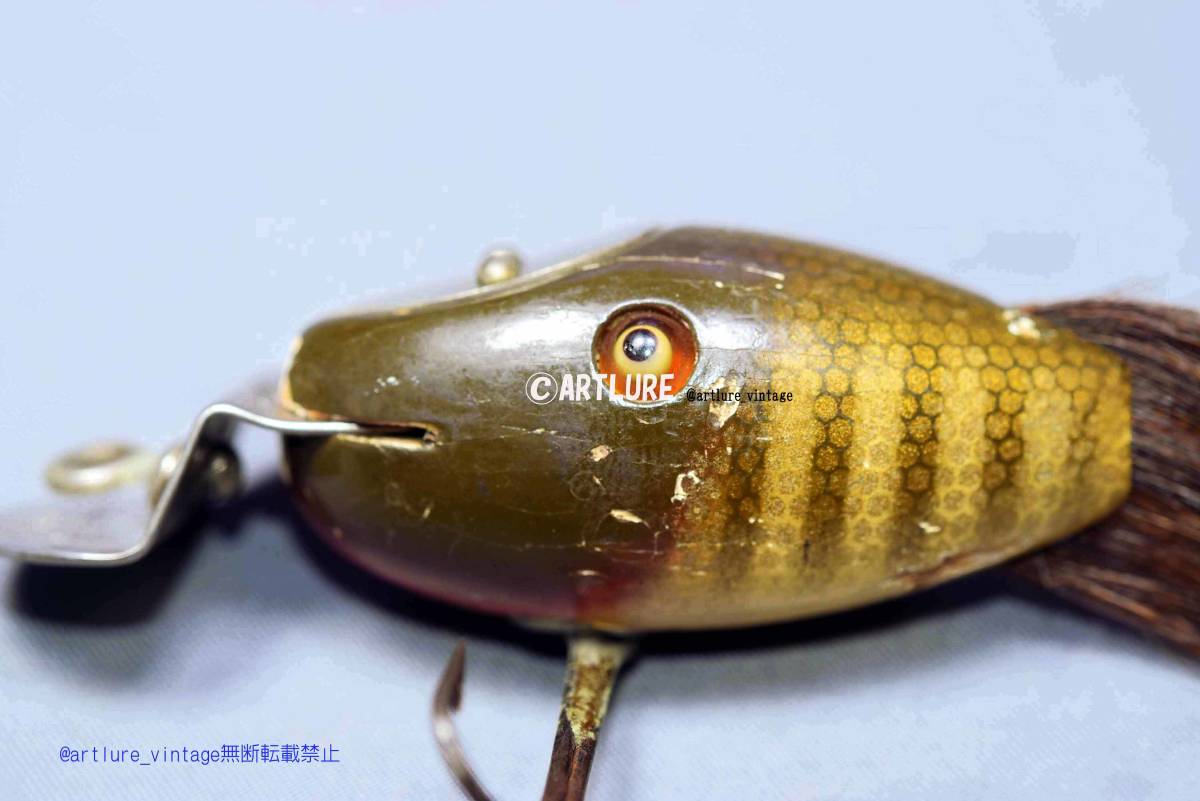オールド珍品希少面白ルアーCCB.CO GARETTO IND. DINGER WOODEN オールド珍品希少面白ルアーCCB.CO GARETTO IND. DINGER WOODEN