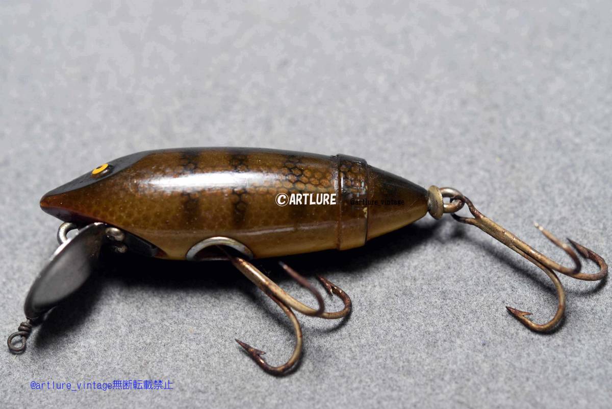 オールド珍品希少面白ルアーSOUTHBEND FISH-O-BITE 1991 THE BAIT THAS RIGHT c1939～　VINTAGE LURE （6016-194）USA #OLDLURE #ARTLURE_