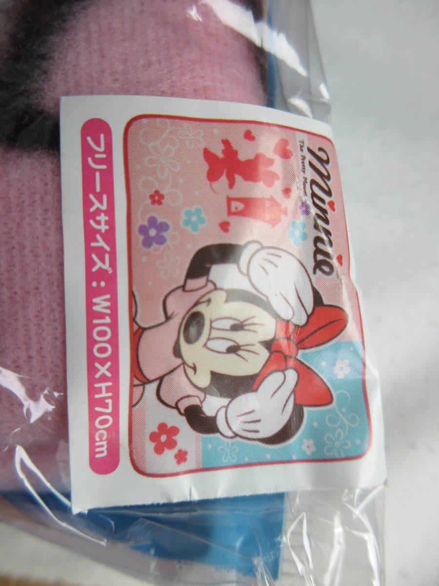 * Disney blanket Minnie Mouse approximately 100cm pink fleece blanket blanket knee .. not for sale rare rare ** new goods unopened 