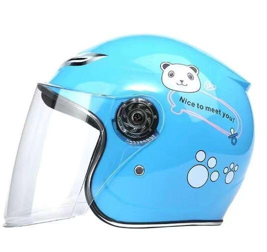  детский мотоцикл шлем semi-hat шлем полушлем / голубой 