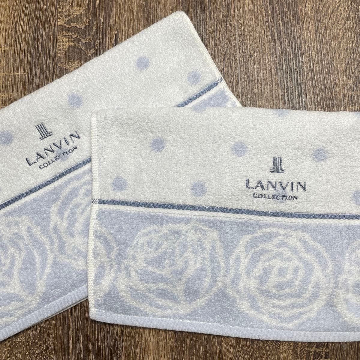 LANVIN フェイスタオル 4枚セット 未使用