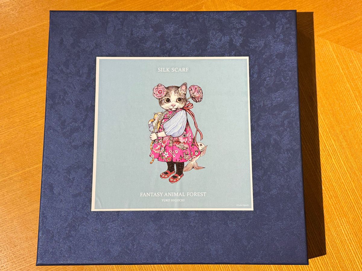 奇幻動物森林♪シルクスカーフ ③ ヒグチユウコさん台湾樋口裕子展 Boちゃん