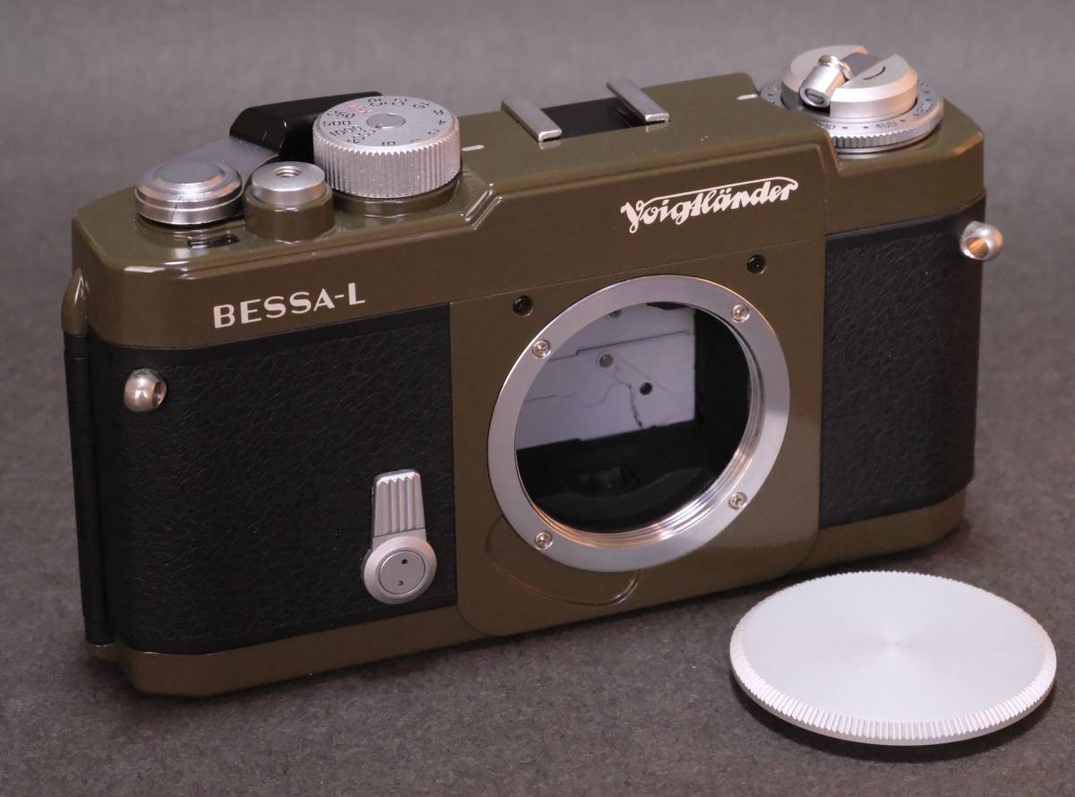 フォクトレンダー　Voigtlander　BESSA-L（改)　オリーブ　SNAPSHOT-SKOPAR 25mm　シルバー　整備済み　21/25ビューファインダーM_画像2