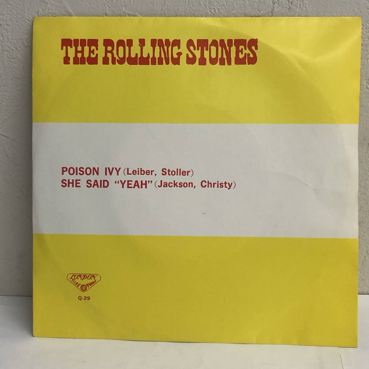 [中古] EPレコード「The Rolling Stones：POISON IVY」 ローリングストーンズ 7インチシングル盤 45rpm レトロ_画像1