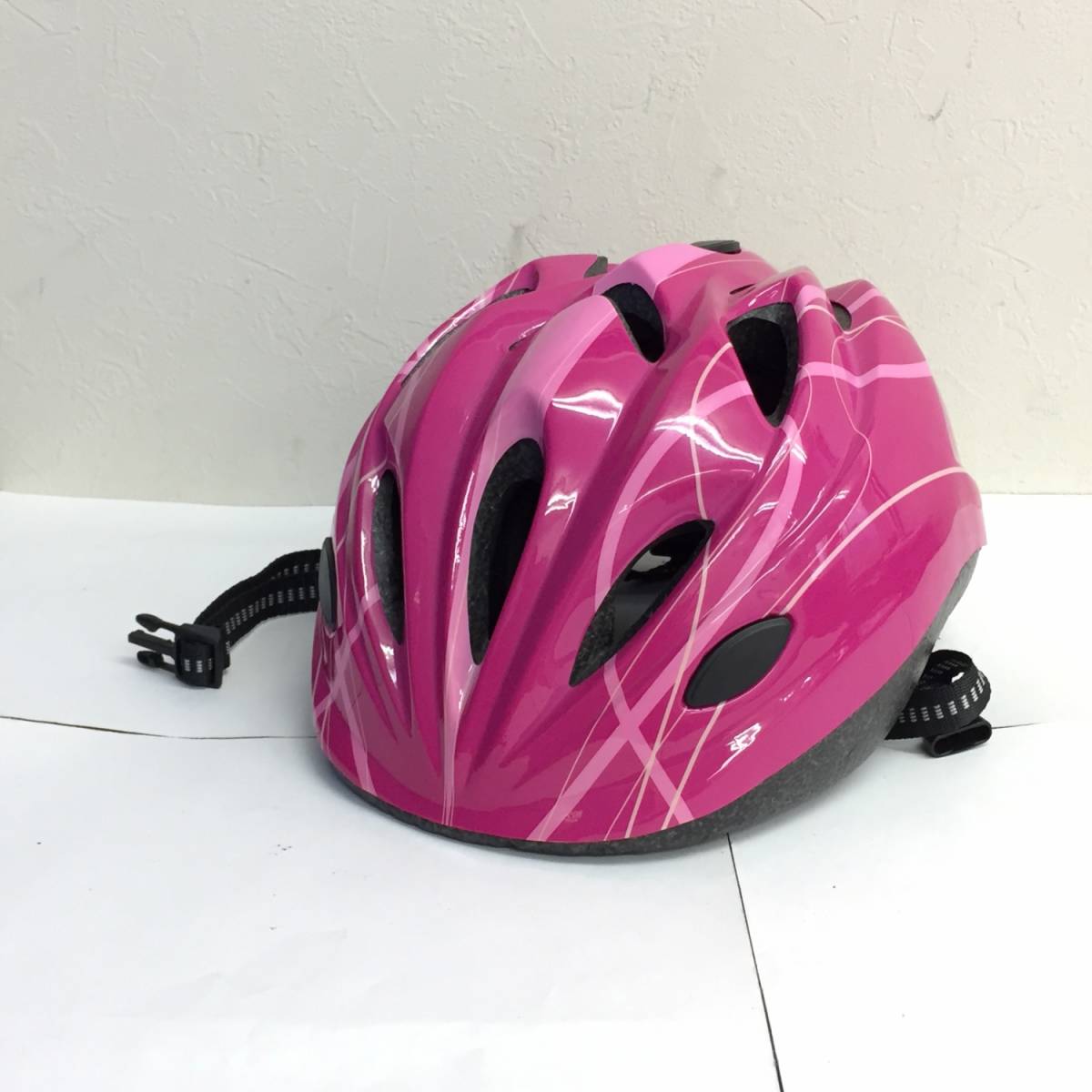 [ смешанные товары ] шлем [ велосипед для : ребенок / детский для ] размер :52~56cm( не достиг ) 2015 год производства акционерное общество sagisaka розовый серия ощущение б/у есть 