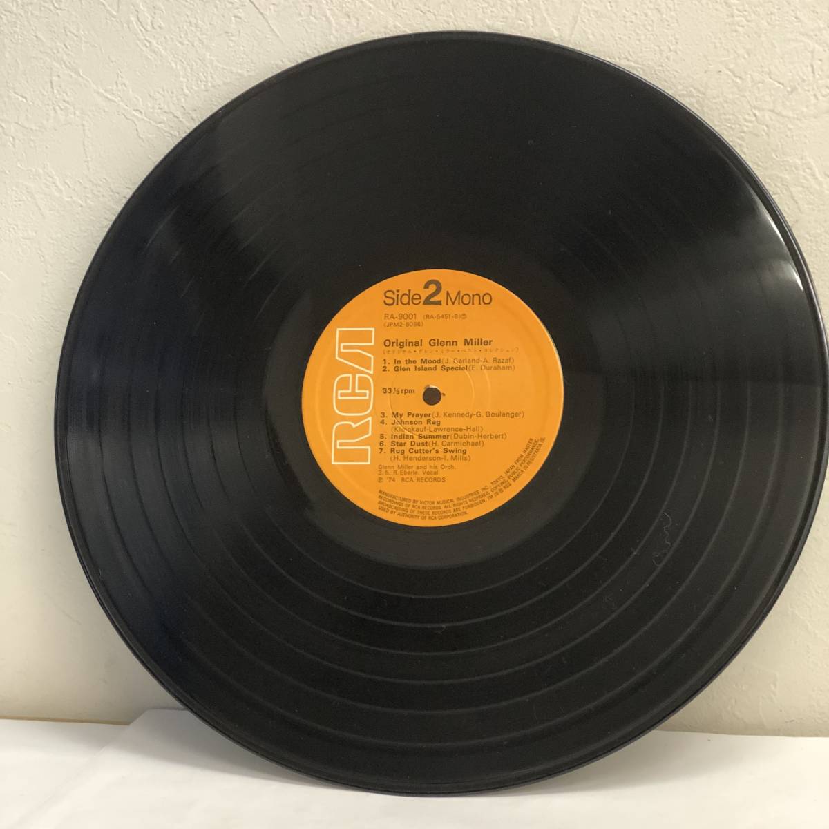 [中古] LPレコード「グレン・ミラー楽団：オリジナル ベストコレクション」 2枚組 33 1/3rpm オーケストラ 音楽 レトロ_画像4