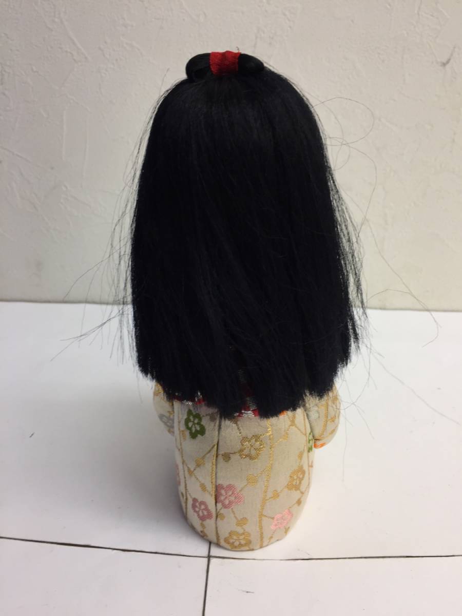 [玩具] 日本人形「手まり」長期保管品 女の子 和風 和服 着物 可愛い 抜け毛あり 人形 ドール _画像4