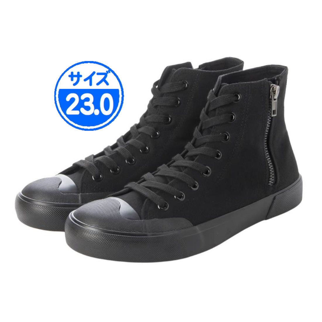 [ new goods unused ] canvas sneakers black 23.0cm black 23557