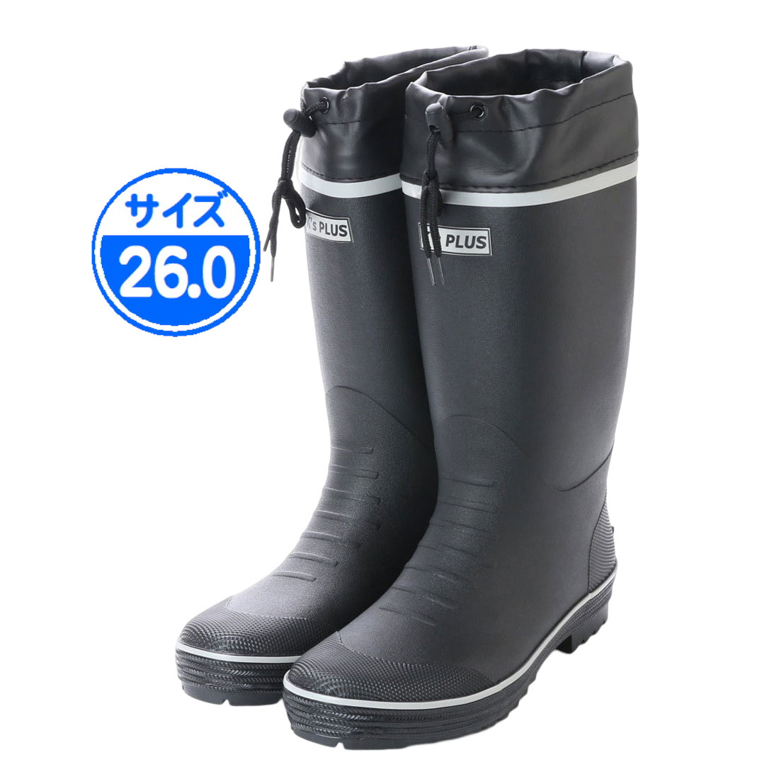 [ new goods unused ] men's boots draw code black 26.0cm 17302