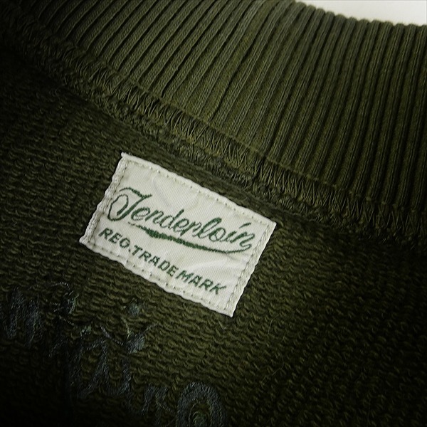 TENDERLOIN テンダーロイン CREW NECK SWEAT OLIVE スウェット オリーブ Size 【M】 【中古品-良い】 20785870_画像7