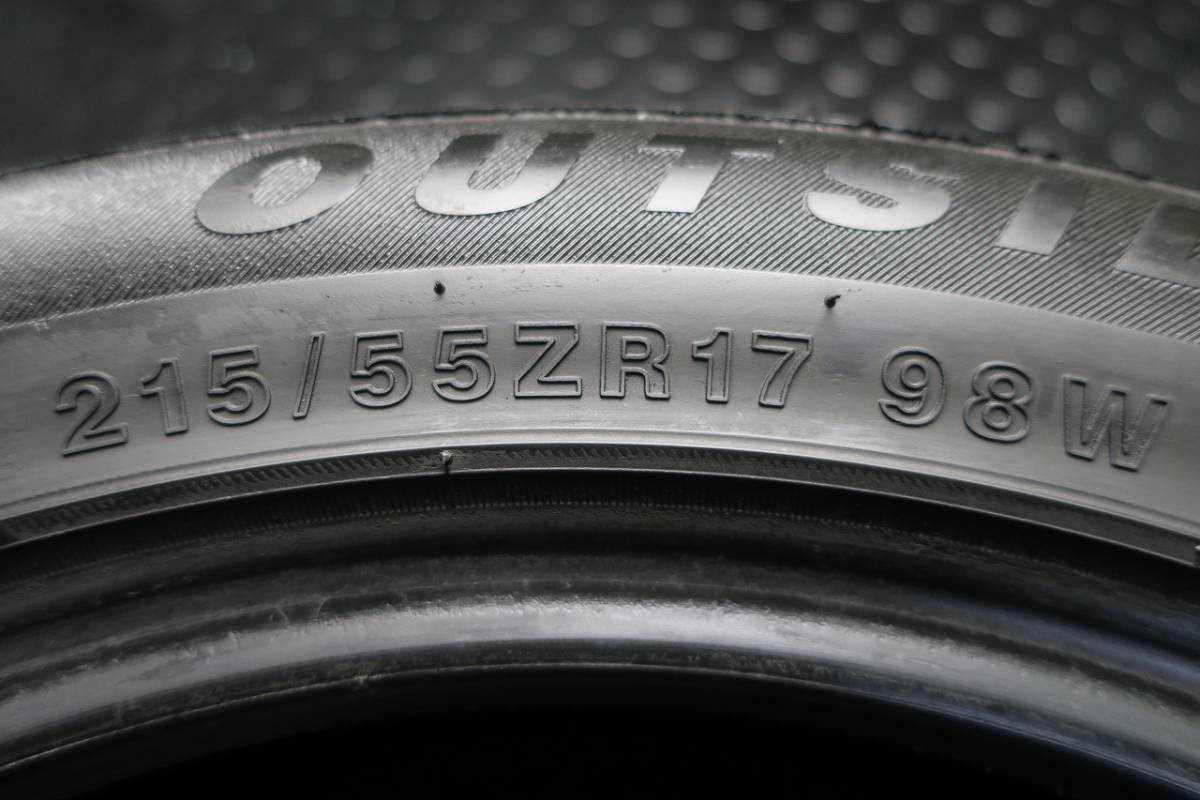 極上イボ付き 2022年製 215/55R17 アプタニー SPORT macro RA301 格安4本SET 迅速発送/手渡し 交換作業も可 安心のパンクチェック済み_画像9