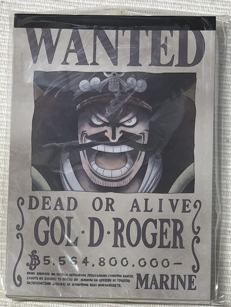 ONE PIECE ワンピース 手配書 メモ帳 海の強者達 ロジャー ONE PIECE ワンピース 手配書 メモ帳 海の強者達 ロジャー