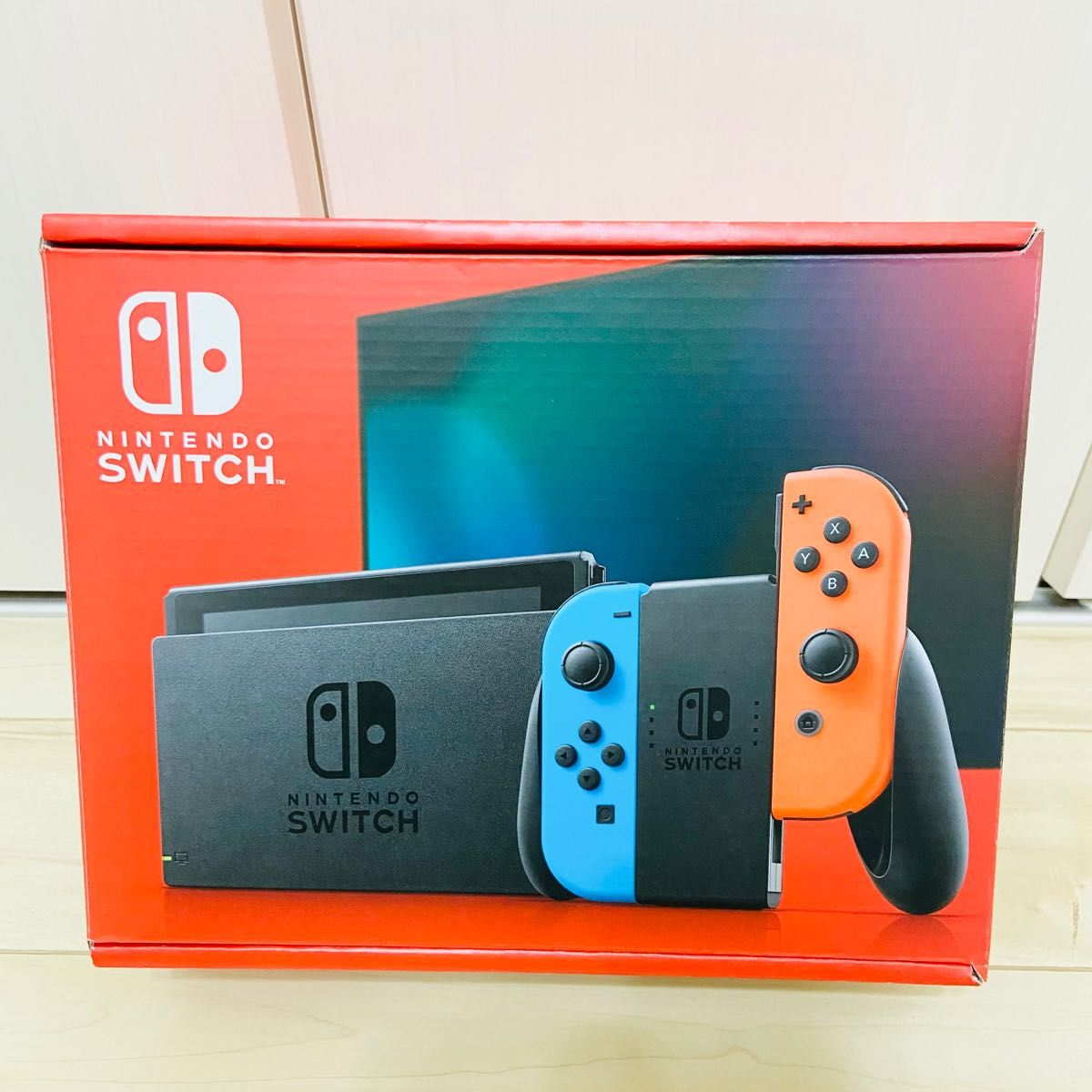 【未使用に近い】バッテリー強化版　任天堂　NINTENDO SWITCH 本体　ネオンブルーレッド