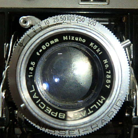 FK-1233◆アンティーク　カメラ　蛇腹　MIZUNO-SIX MODEL Ⅴ　現状品 20240124_画像10