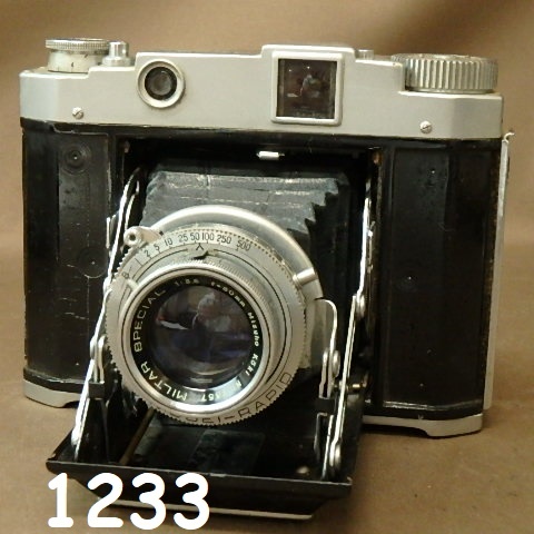 FK-1233◆アンティーク　カメラ　蛇腹　MIZUNO-SIX MODEL Ⅴ　現状品 20240124_画像1