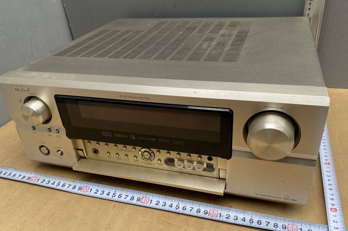 Yパモ44/DENON デノン AVC-3890 AVアンプ レトロ 動作未確認 現状品_画像1