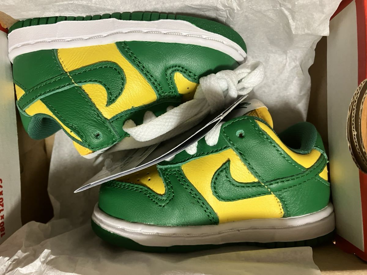 新品 国内正規品 Nike TD Dunk Low SP Brazil 【10cm】 ナイキ ダンク ブラジル_画像1