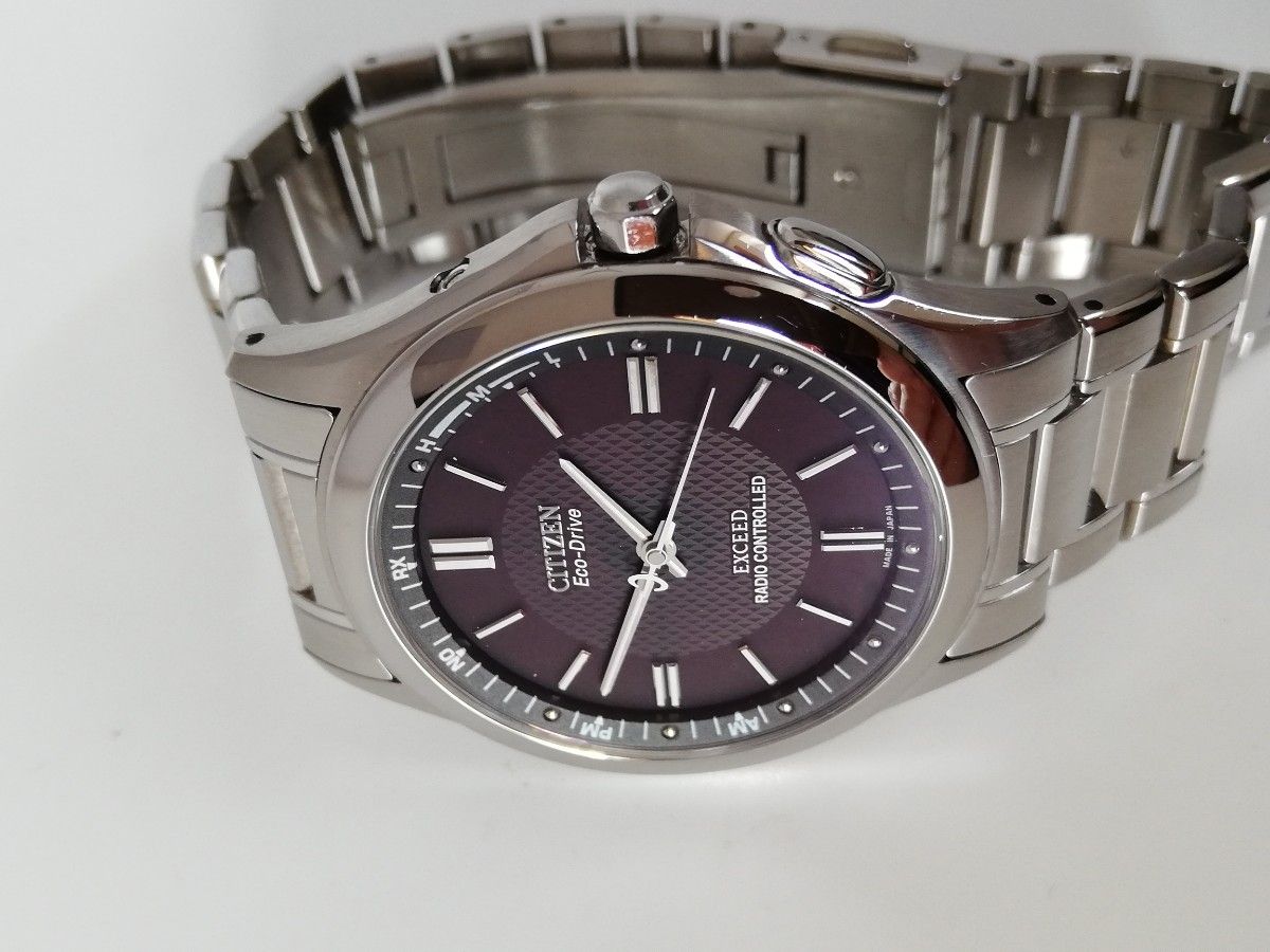 電波ソーラー 美品】CITIZEN EXCEED シチズン エクシード H430 電波ソーラー 美品】CITIZEN EXCEED シチズン エクシード H430