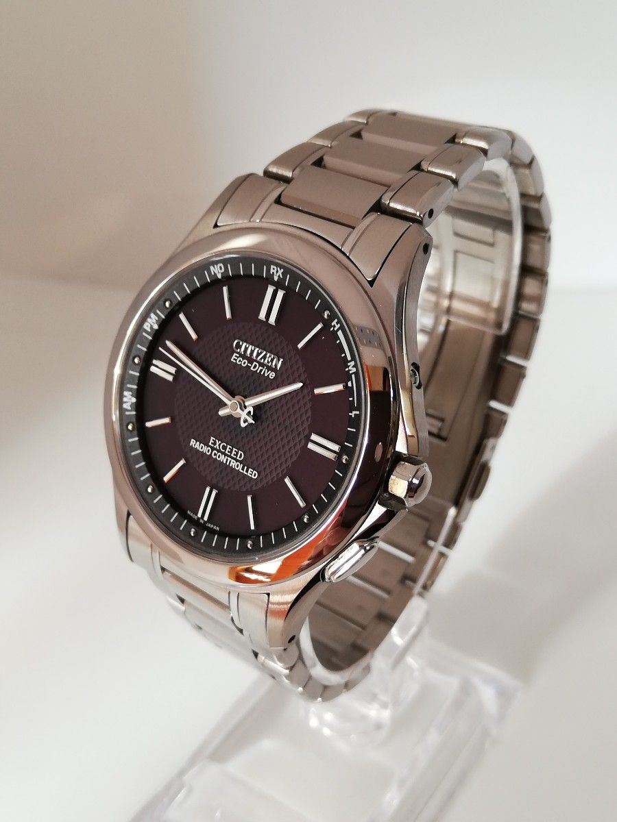 電波ソーラー 美品】CITIZEN EXCEED シチズン エクシード H430 電波ソーラー 美品】CITIZEN EXCEED シチズン エクシード H430