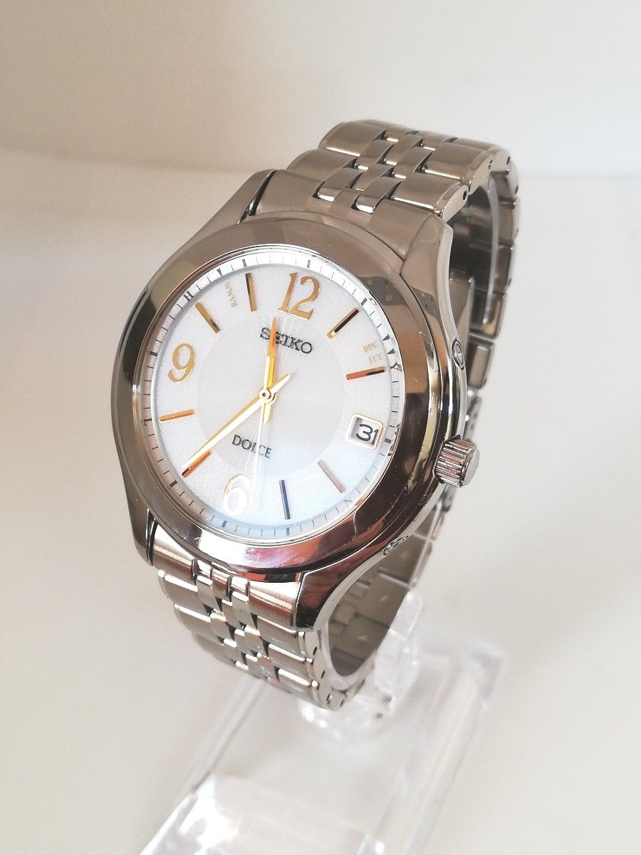 【電波ソーラー、美品】SEIKO　セイコー　ドルチェ　　SADZ085　7B24-0AJ0