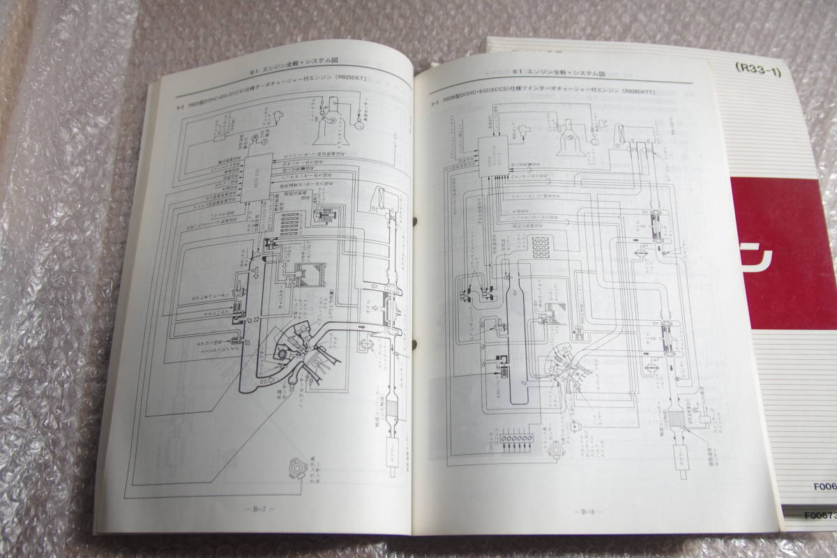 R33 スカイライン サービスマニュアル 新型車解説書 5冊 フルセット 1993年～1997年 送料無料 GT-R BCNR33 ECR33 ENR33 RB26DETT RB25DET_画像10