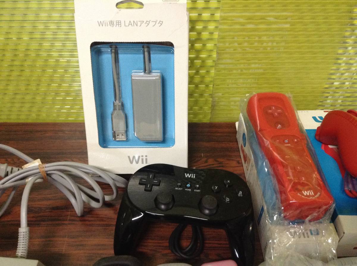 Nintendo Wii WiiU 3consoles 22controllers tested working 任天堂 Wii WiiU 本体3台 コントローラ22台 動作確認済 D30_画像7