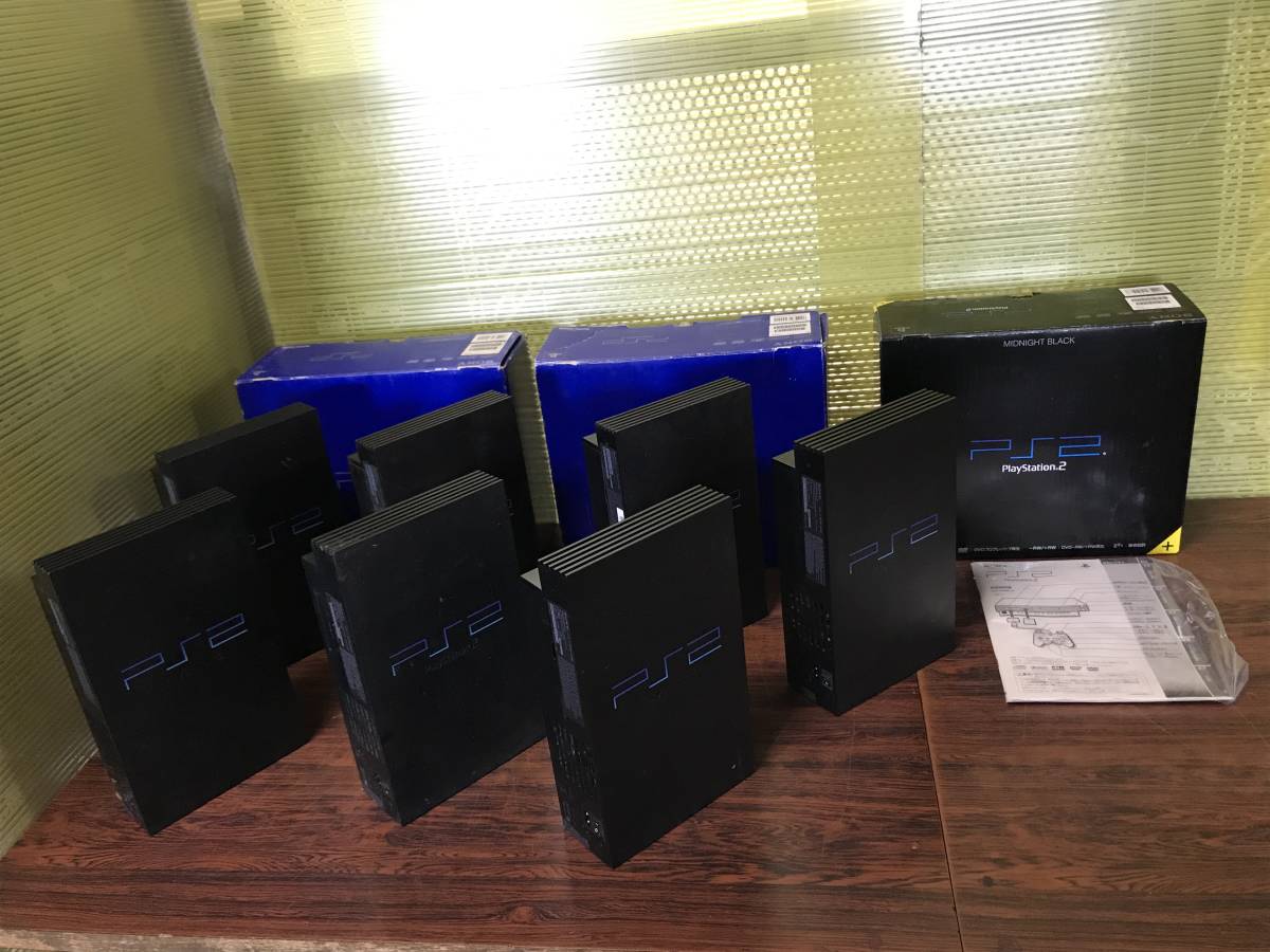 SONY PlayStation2 PS2 7consoles SCPH-50000 30000 18000 working ソニー プレステ2 本体7台 動作品有 C906_画像1