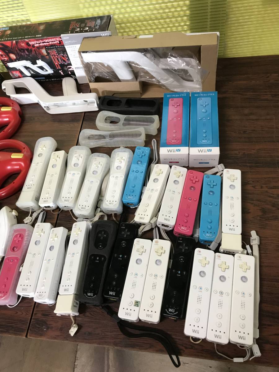 Nintendo Wii WiiU 48controllers tested working 任天堂 Wii WiiU コントローラ48台 動作確認済 C841_画像5