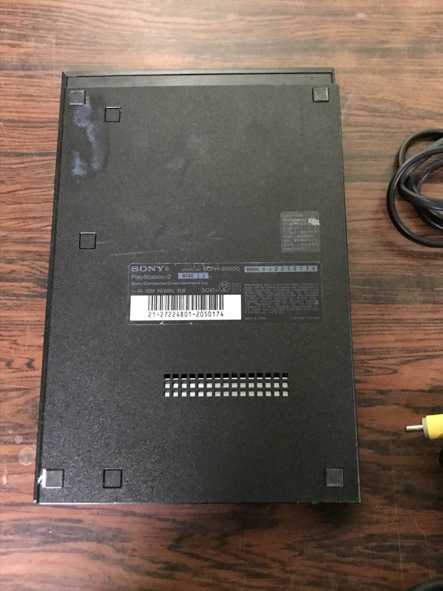 SONY PlayStation2 PS2 Slim Black console SCPH-90000CB controller tested ソニー プレステ2 スリム 本体 セット 動作確認済 C852_画像5