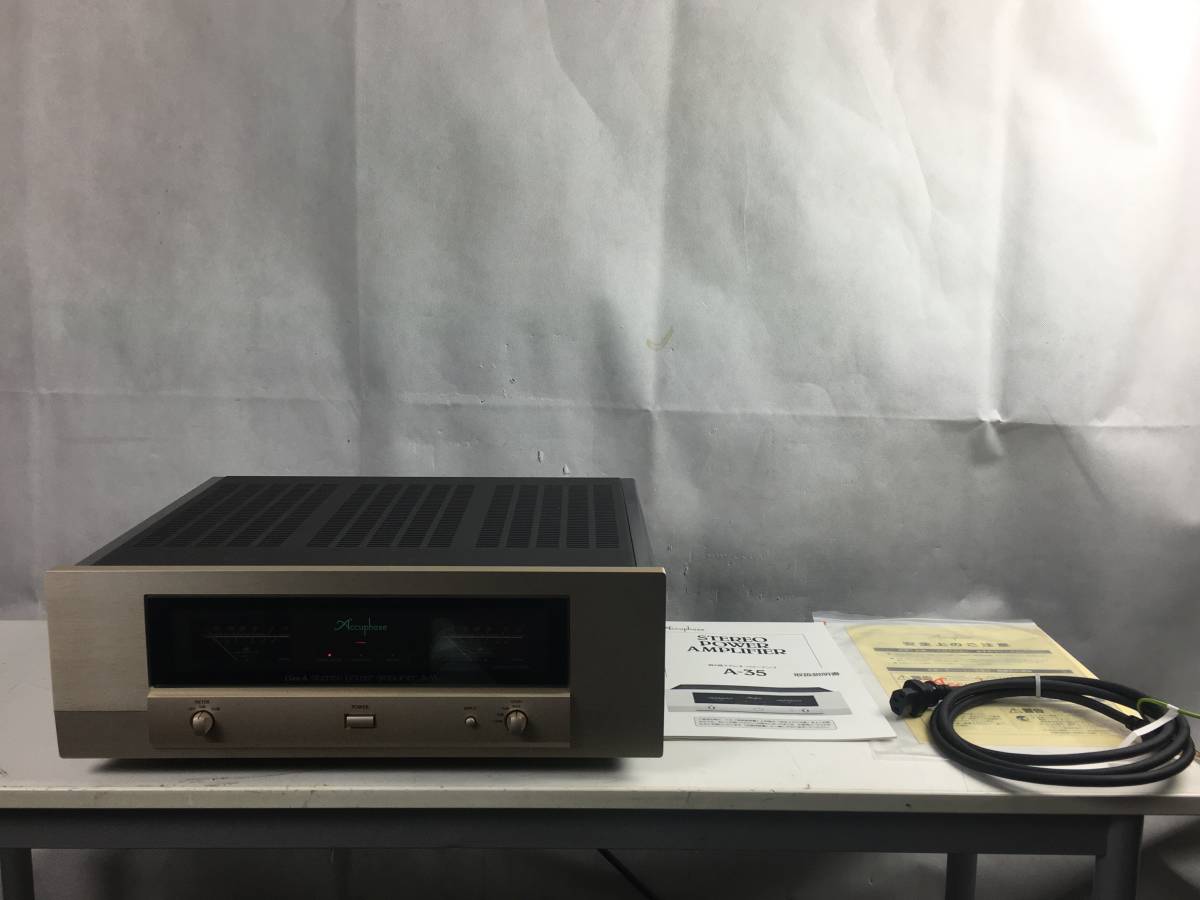 ◆◇accuphase A-35 立體聲功率放大器Accuphase 完了動物品非常美品說明書原箱有◇◆    原文:◆◇accuphase A-35 ステレオパワーアンプ アキュフェーズ 完動品 極美品 説明書 元箱有◇◆