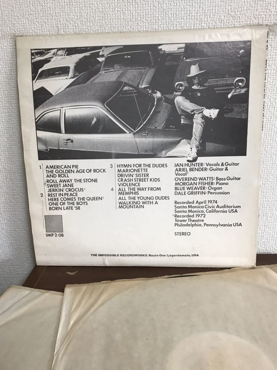 MOTT THE HOOPLE REST IN PEACE 2枚組 US盤　BOOTLEG LP レコード　ブートレグ　モット・ザ・フープル　イアン・ハンター　グラム・ロック_画像3
