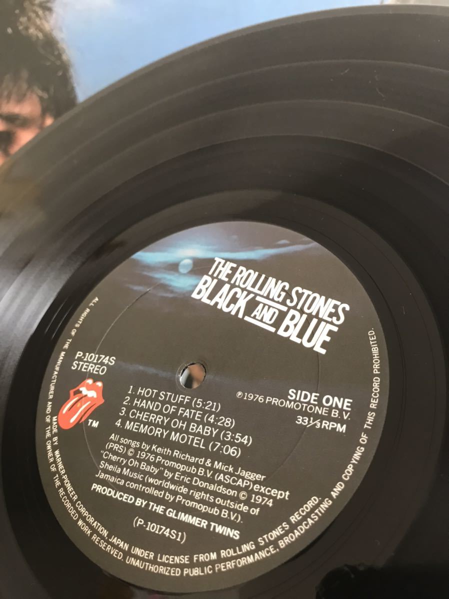 ローリング・ストーンズ ブラック・アンド・ブルー 帯付 LP レコード THE ROLLING STONES BLACK AND BLUE ミックジャガー キースリチャーズ_画像6