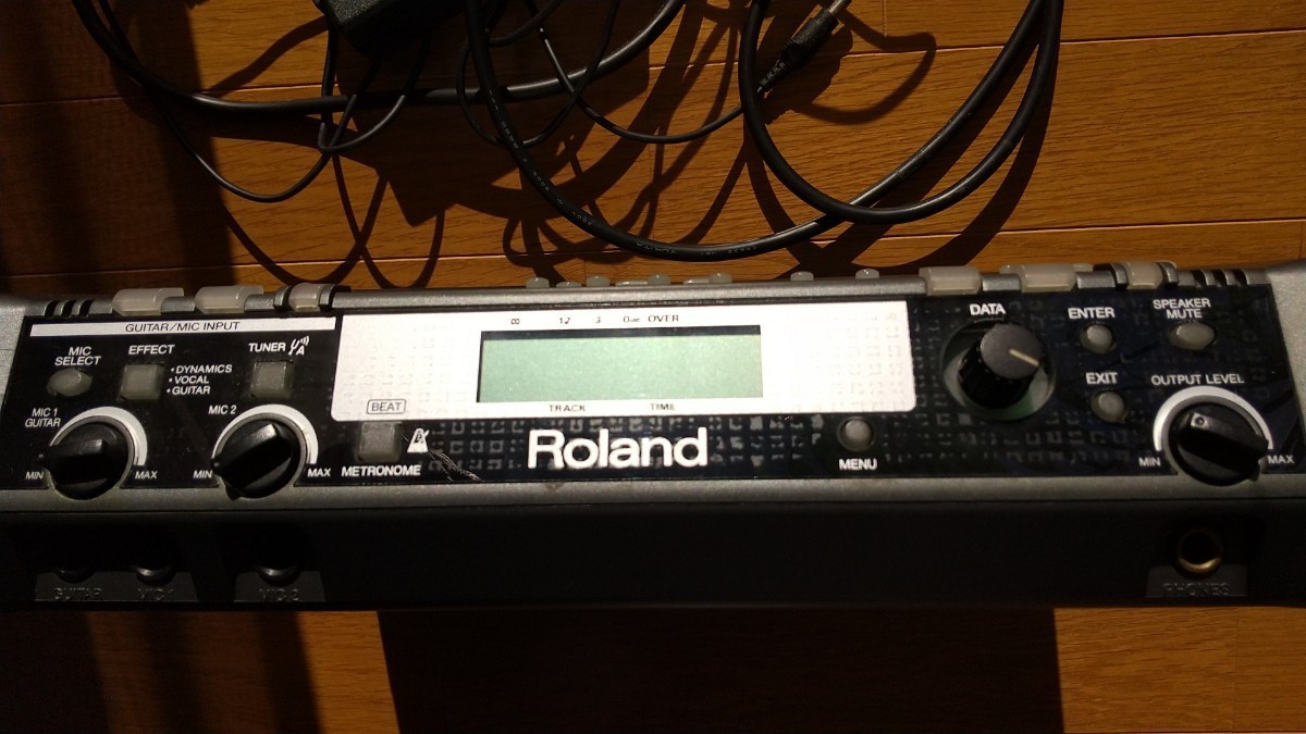 ROLAND CD-2 ACアダプター付き トレイ開閉不調ジャンク_画像4