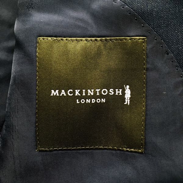 マッキントッシュロンドン　MACKINTOSH LONDON　スーツ　セットアップ　テーラードジャケット　M　ネイビー　ウール　サイドベンツ　総裏_画像3
