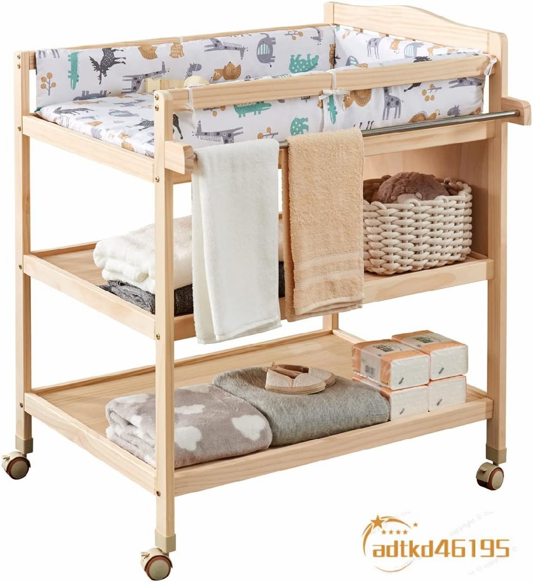  wooden baby care diapers exchange pcs newborn baby Homme tsu exchange pcs crib diapers change seat with casters child care . with casters storage shelves attaching 
