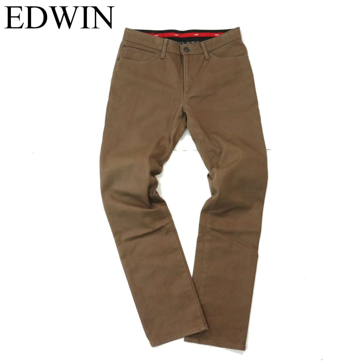 EDWIN エドウィン TGF503 WILD FIRE★ 防風 防寒 裏起毛 ストレッチ デニム パンツ ジーンズ Sz.32　メンズ バイク 日本製　A3B05889_C#Q_画像1