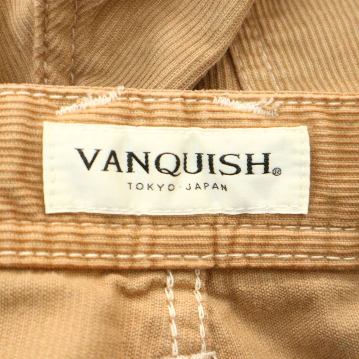 VANQUISH ヴァンキッシュ 秋冬 コーデュロイ★ スタッズ スリム ブッシュ パンツ Sz.32　メンズ 日本製　A3B05933_C#Q_画像8