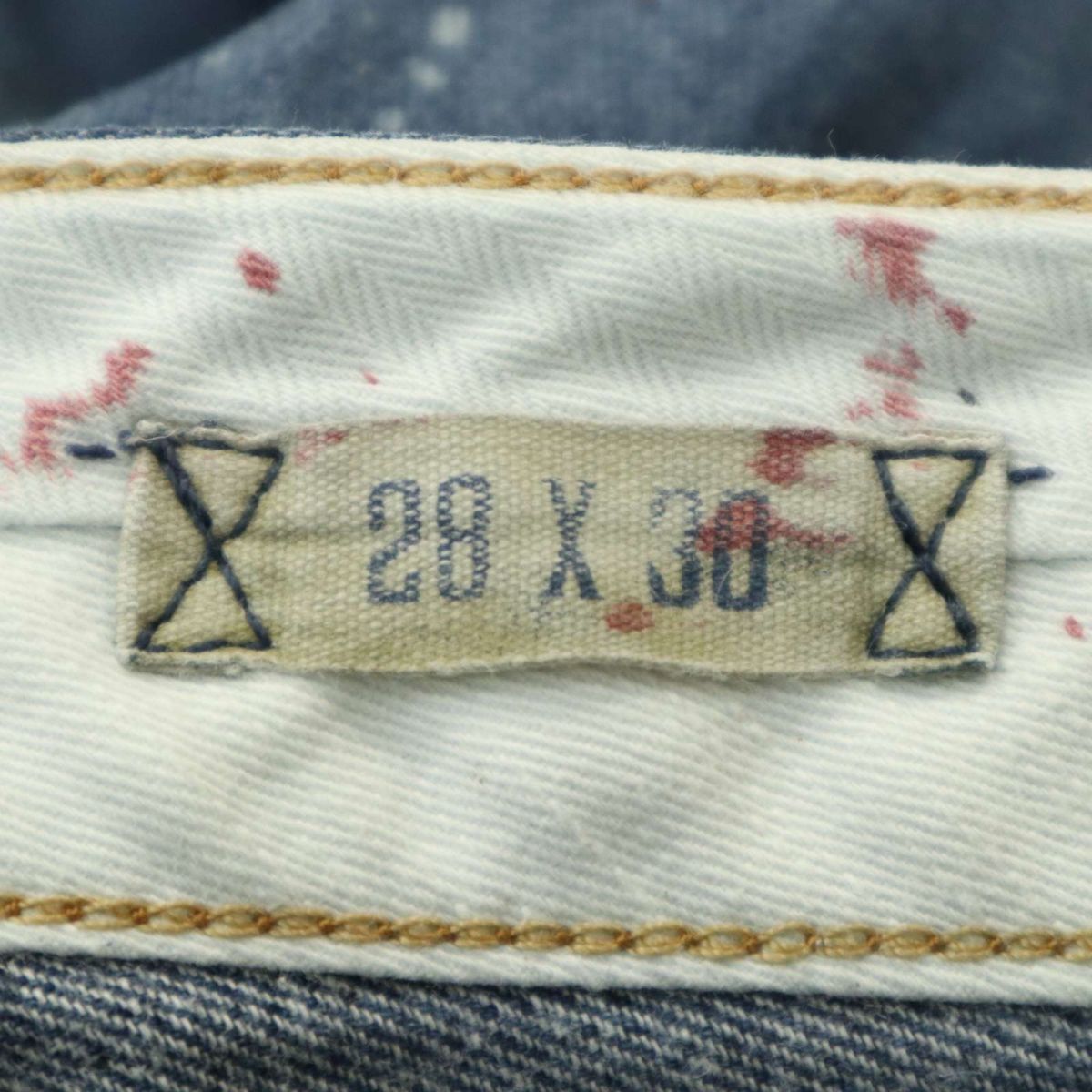 POLO RALPH LAUREN Polo Ralph Lauren crash & repair & paint processing * Denim pants jeans Sz.28 men's A4B00099_1#R