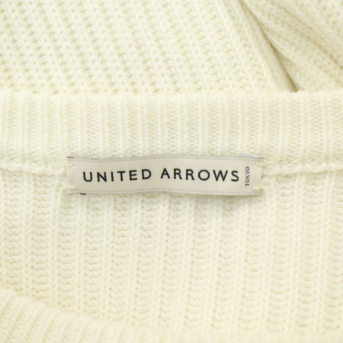 UNITED ARROWS ユナイテッドアローズ 秋冬 アゼ★ クルーネック ニット セーター Sz.L　メンズ　A4T00195_1#K_画像5