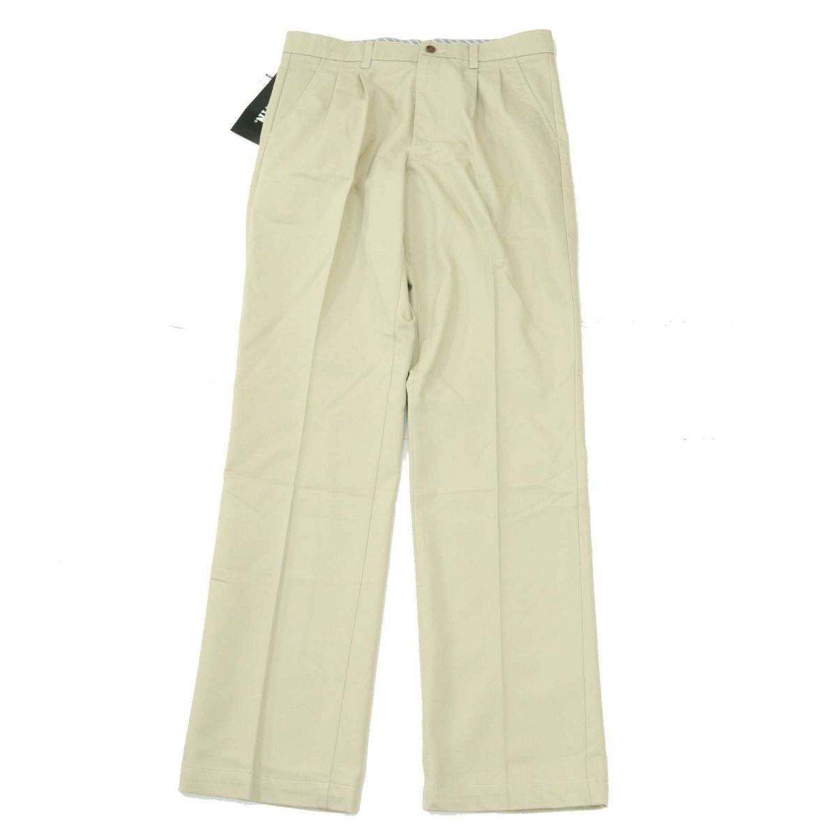 未使用★ EDWIN KHAKIS エドウィン KT0503 通年 ストレッチ ツータック トラウザー パンツ Sz.32　メンズ　A4B00228_1#R_画像2