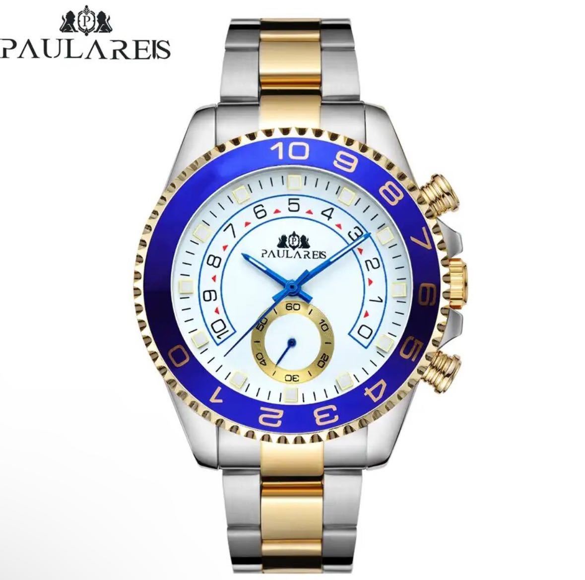 [ not yet sale in Japan America price 30,000 jpy ] PAULAREIS Yacht Master oma-ju Rolex oma-ju men's wristwatch high class wristwatch 