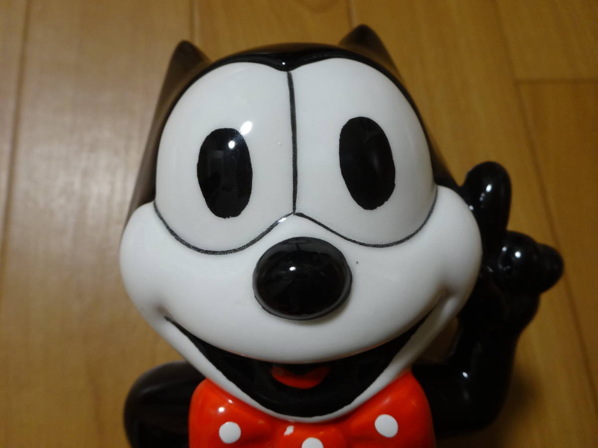 フェリックス・ザ・キャット　貯金箱 FELIX THE CAT　陶器製_画像6