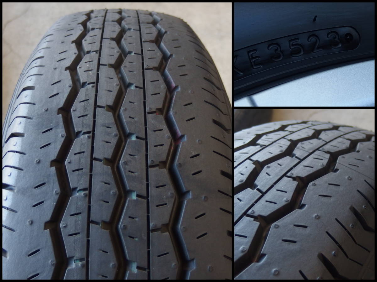 TOYOTA 200系ハイエース純正 スチールホイール + BRIDGESTONE ECOPIa RD613 195/80R15 107/105L 4本セット_画像6