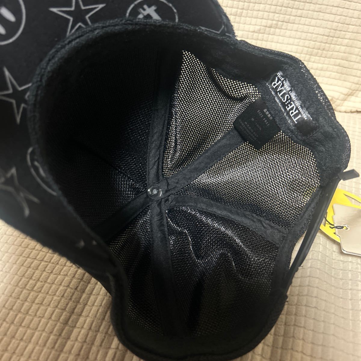 TRESTAR（トレスター） ダメージ キャップ 新品 帽子 ブラック デザインキャップ