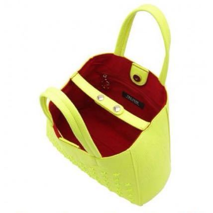 TRE☆STAR - TOTE BAG Ｓ - NEON YELLOW トートバッグＳ イエロー　スタッズ_画像3